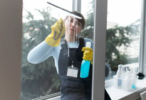 Nettoyage de vitres intérieures et extérieures à Sainte-Mère